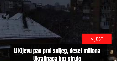 U Kijevu pao prvi snijeg, deset miliona Ukrajinaca bez struje