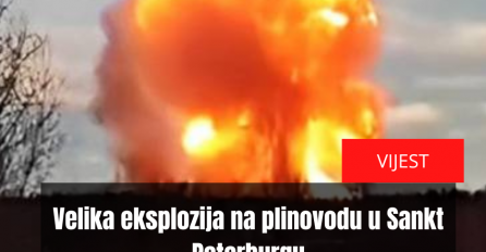 Velika eksplozija na plinovodu u Sankt Peterburgu