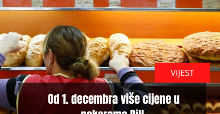 U dijelu BiH poskupljuju hljeb, punjena tijesta i kolači: Od 1. decembra više cijene u pekarama