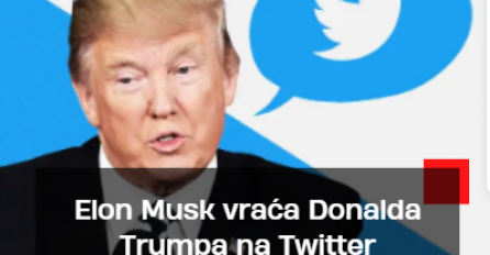 Elon Musk vraća Donalda Trumpa na Twitter: "Ljudi su rekli svoje"