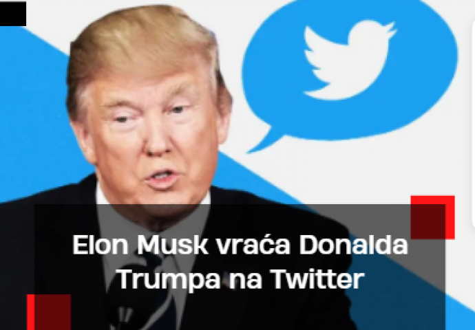 Elon Musk vraća Donalda Trumpa na Twitter: "Ljudi su rekli svoje"