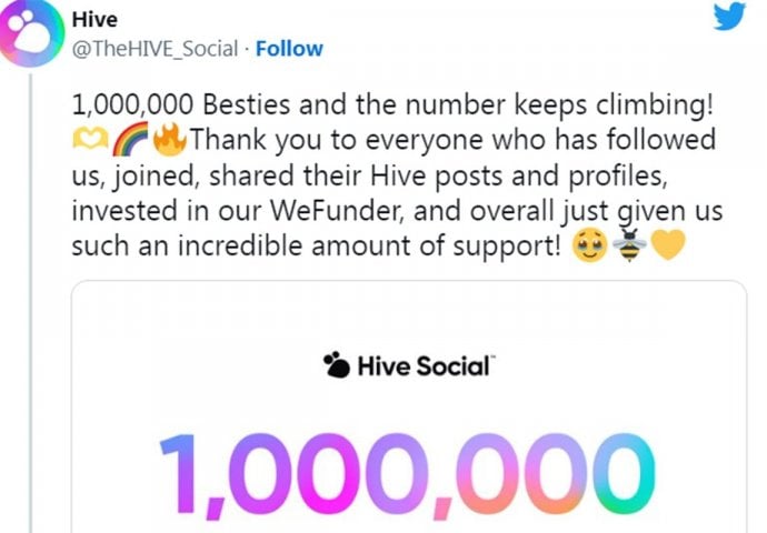 Hive je alternativa za Twitter i već ima milion korisnika