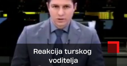 ZEMLJOTRES UŽIVO: Pogledajte reakciju turskog voditelja u trenutku kada se sve zaljuljalo...