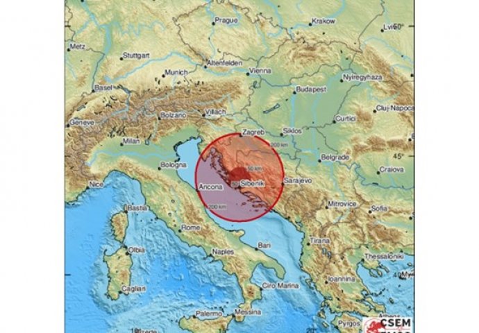 JAKO STRESLO I GRMJELO: Zemljotres kod Šibenika