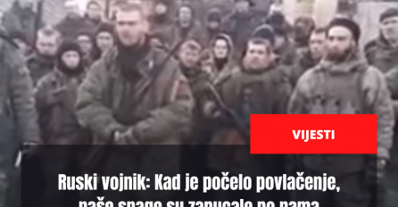 Ruski vojnik: Kad je počelo povlačenje, naše snage su zapucale po nama