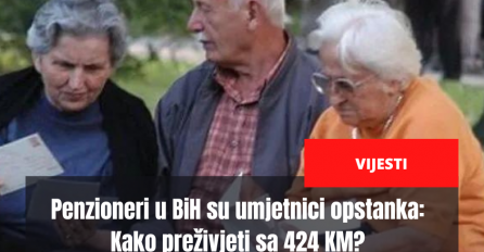 Penzioneri u BiH su umjetnici opstanka: Kako preživjeti sa 424 KM?