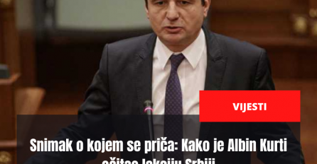 Snimak o kojem se priča: Kako je Albin Kurti očitao lekciju Srbiji