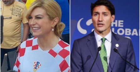 Kolinda Grabar-Kitarović premijeru Kanade nakon utakmice poručila: "Nedostajalo mi je tvoje društvo"