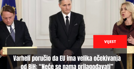 Varheli poručio da EU ima velika očekivanja od BiH: “Neće se nama prilagođavati”