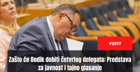 Zašto će Dodik dobiti četvrtog delegata: Predstava za javnost i tajno glasanje