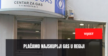 PLAĆAMO NAJSKUPLJI GAS U REGIJI: Zbog visoke cijene gasa privremeno ili trajno isključilo se 232 preduzeća i 481 domaćinstvo