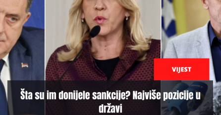 Šta su im donijele sankcije? Najviše pozicije u državi