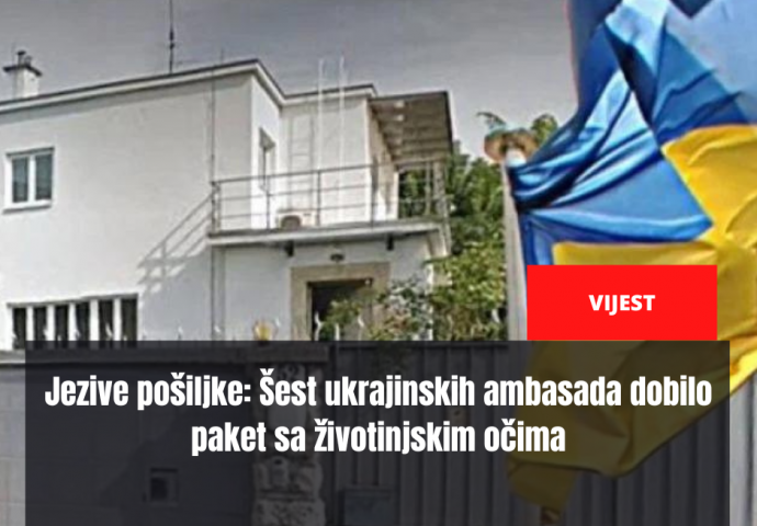 Jezive pošiljke: Šest ukrajinskih ambasada dobilo paket sa životinjskim očima, stigla je i u Zagreb