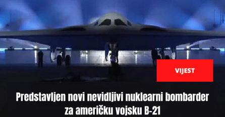 Predstavljen novi nevidljivi nuklearni bombarder za američku vojsku B-21