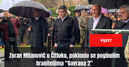 Zoran Milanović u Čitluku, poklonio se poginulim braniteljima “Gavrana 2”