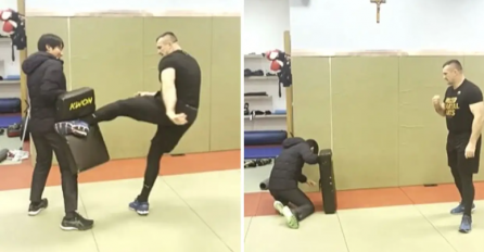 Cro Cop demonstrirao high-kick na japanskom novinaru: 'On danas neće gledati utakmicu raspoložen' (VIDEO)