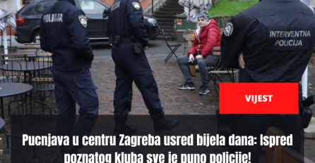 Pucnjava u centru Zagreba usred bijela dana: Ispred poznatog kluba sve je puno policije!