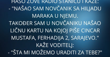 Vic: Haso zove radio stanicu i kaže