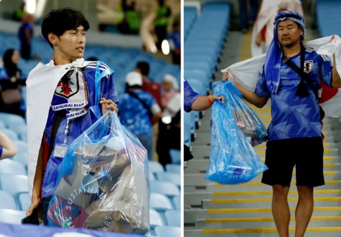 Japanski navijači očistili tribine nakon poraza od Hrvatske