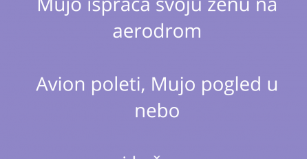 VIC DANA: Mujo ispraća svoju ženu na aerodrom