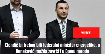Efendić bi trebao biti federalni ministar energetike, a Konaković možda završi i u Domu naroda