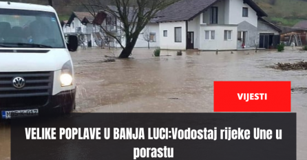 Ekipe civilne zaštite na terenu: Vodostaj rijeke Une u porastu, Banja Luka donira vreće pijeska