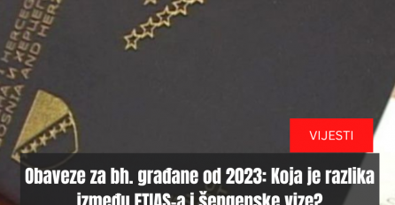 Obaveze za bh. građane od 2023: Koja je razlika između ETIAS-a i šengenske vize?