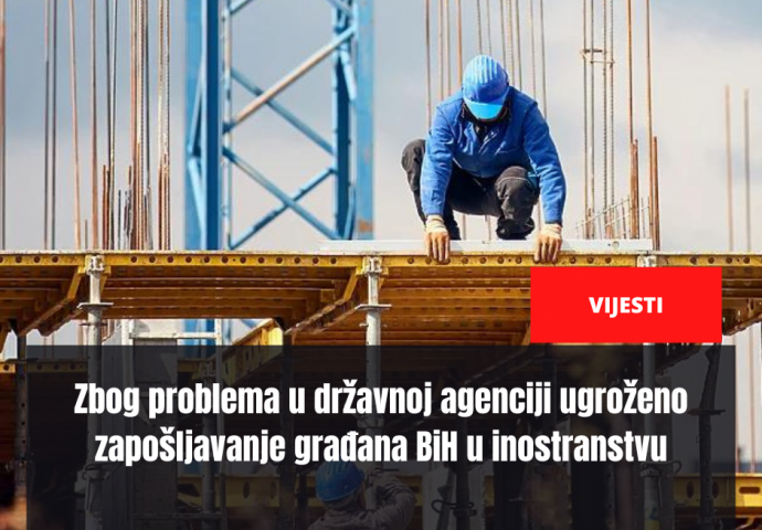 Zbog problema u državnoj agenciji ugroženo zapošljavanje građana BiH u inostranstvu