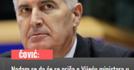 Čović: Nadam se da će se priča o Vijeću ministara u četvrtak završiti