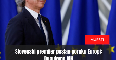 Slovenski premijer poslao poruku Europi: Dugujemo BiH