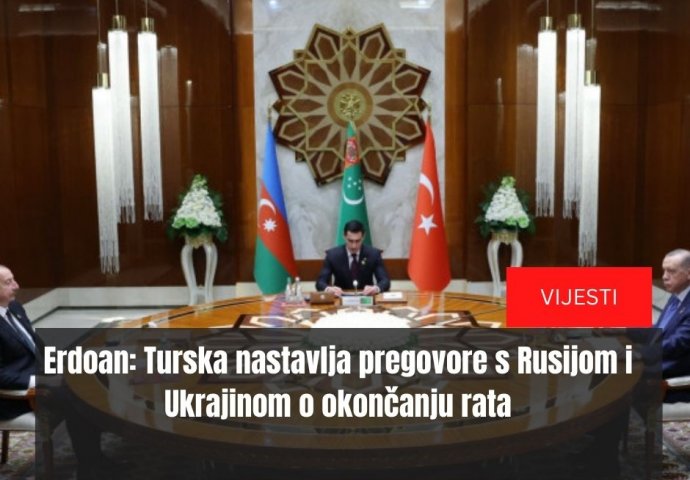 Erdoan: Turska nastavlja pregovore s Rusijom i Ukrajinom o okončanju rata