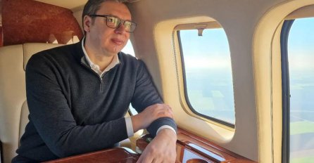 VUČIĆ OBJAVIO SLIKU IZ AVIONA: Pogledajte šta je na stolu, "postao sam najveći potrošač"