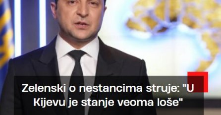 Zelenski o nestancima struje: "U Kijevu je stanje veoma loše"