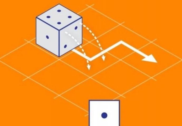 MOZGALICA: KOJI BROJ ĆE BITI NA VRHU NAKON POMJERANJA KOCKE?: Teže nego što se čini, samo 1% ljudi uspije pogoditi. Da li ste vi među njima?