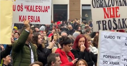 Počeo protest radnika u Tuzli: Traže od Vlade TK da ispuni sindikalne zahtjeve