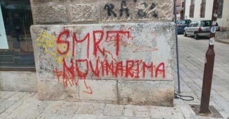 BH novinari: Hitno ukloniti grafit sa govorom mržnje prema novinarima