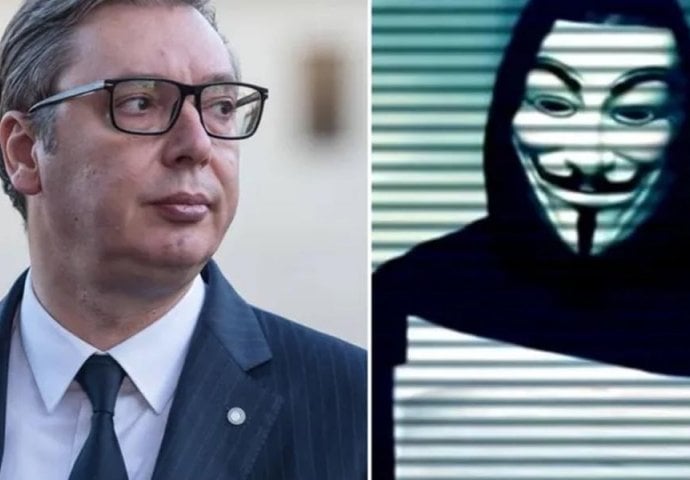  "HEJ, PUTINOVA LUTKO, GDJE SI...": Hakerska grupa Anonymous poslala novu poruku Aleksandru Vučiću