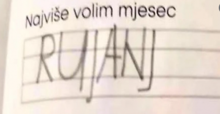 Učenik je morao napisati koji mu je najdraži mjesec: VALJAT ĆETE SE OD SMIJEHA KAD ČUJETE ZAŠTO