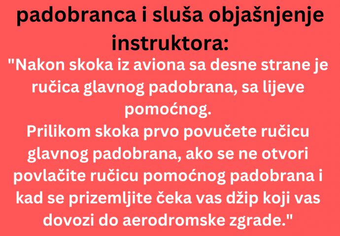 VIC DANA: Mujo padobranac