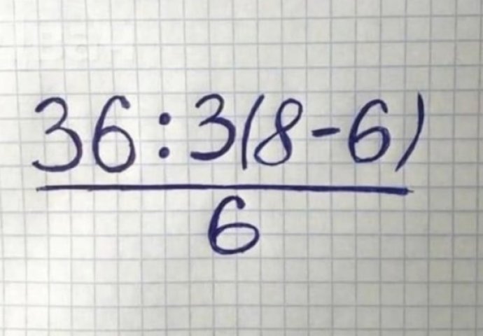 MATEMATIČKI ZADATAK ZA 11-GODIŠNJAKE IZAZVAO RASPRAVU NA TWITTERU. Dali vi znate rješenje?