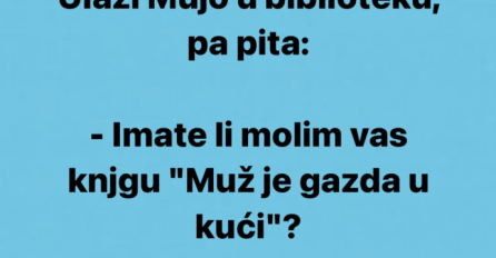 VIC DANA: Ulazi Mujo u biblioteku, pa pita...