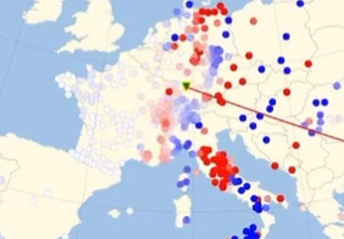 Pogledajte kako se seizmički val širio kroz Evropu (VIDEO)