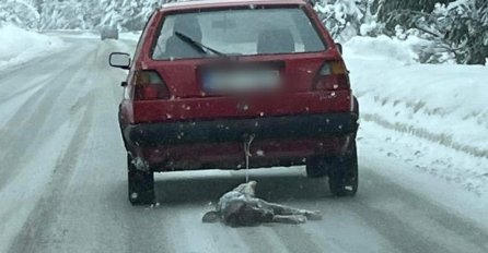 Muškarac za automobil vezao psa i vukao ga cestom, a onda ga bacio u šumu