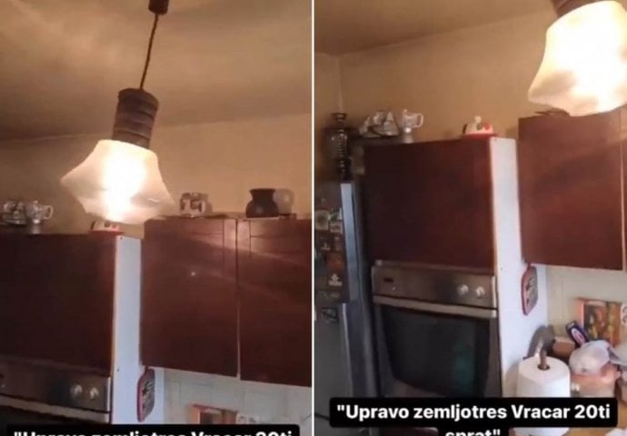 SNIMAK SA VRAČARA TOKOM ZEMLJOTRESA LEDI KRV U ŽILAMA: Stan na 20. spratu solitera se zaljuljao, sve se trese! (VIDEO)