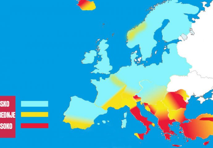 NEKE EVROPSKE ZEMLJE SU U NAJVEĆEM RIZIKU OD VELIKIH ZEMLJOTRESA: Evo da li je i Srbija na OVOJ MAPI!