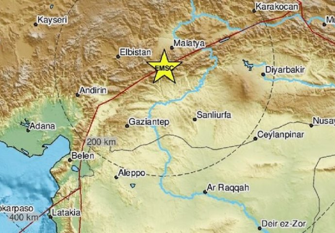 Potres jačine 4 po Richteru pogodio istok Turske