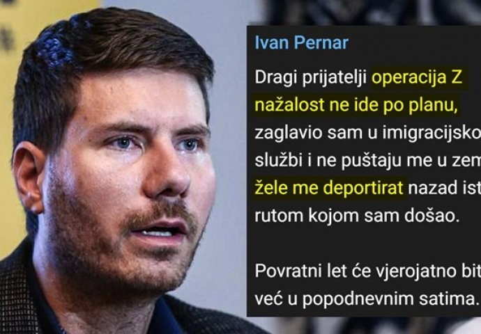 IVAN PERNAR: Ne puštaju me u Zambiju