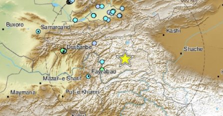 Zemljotres jačine 7.2 po Richteru u Tadžikistanu