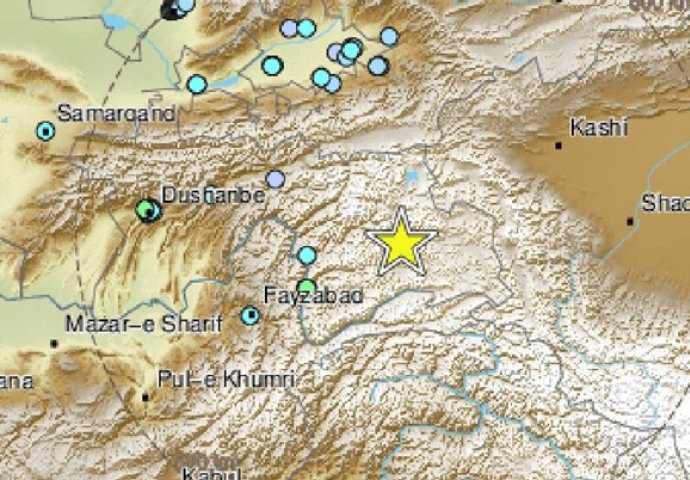 Zemljotres jačine 7.2 po Richteru u Tadžikistanu