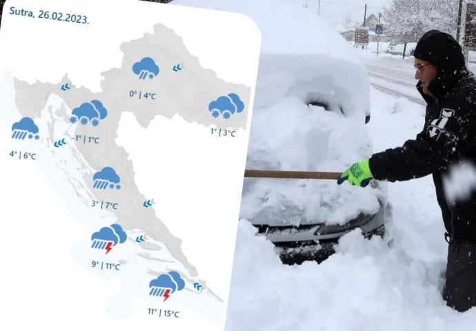 Meteorolog: Pripremite se, stiže 'Zvijer s istoka', u ovim dijelovima zemlje i do pola metra snijega